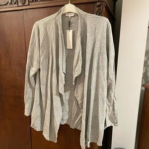 NWT Calvin Klein Grey Sz. L cardigan